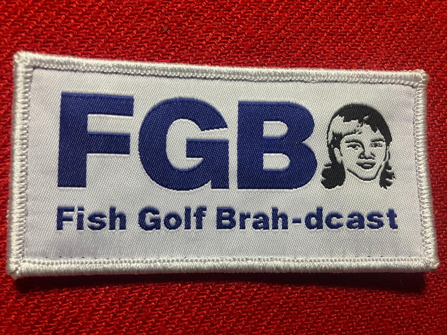 **NEW** Fish Golf Brah-dcast Velcro Patch