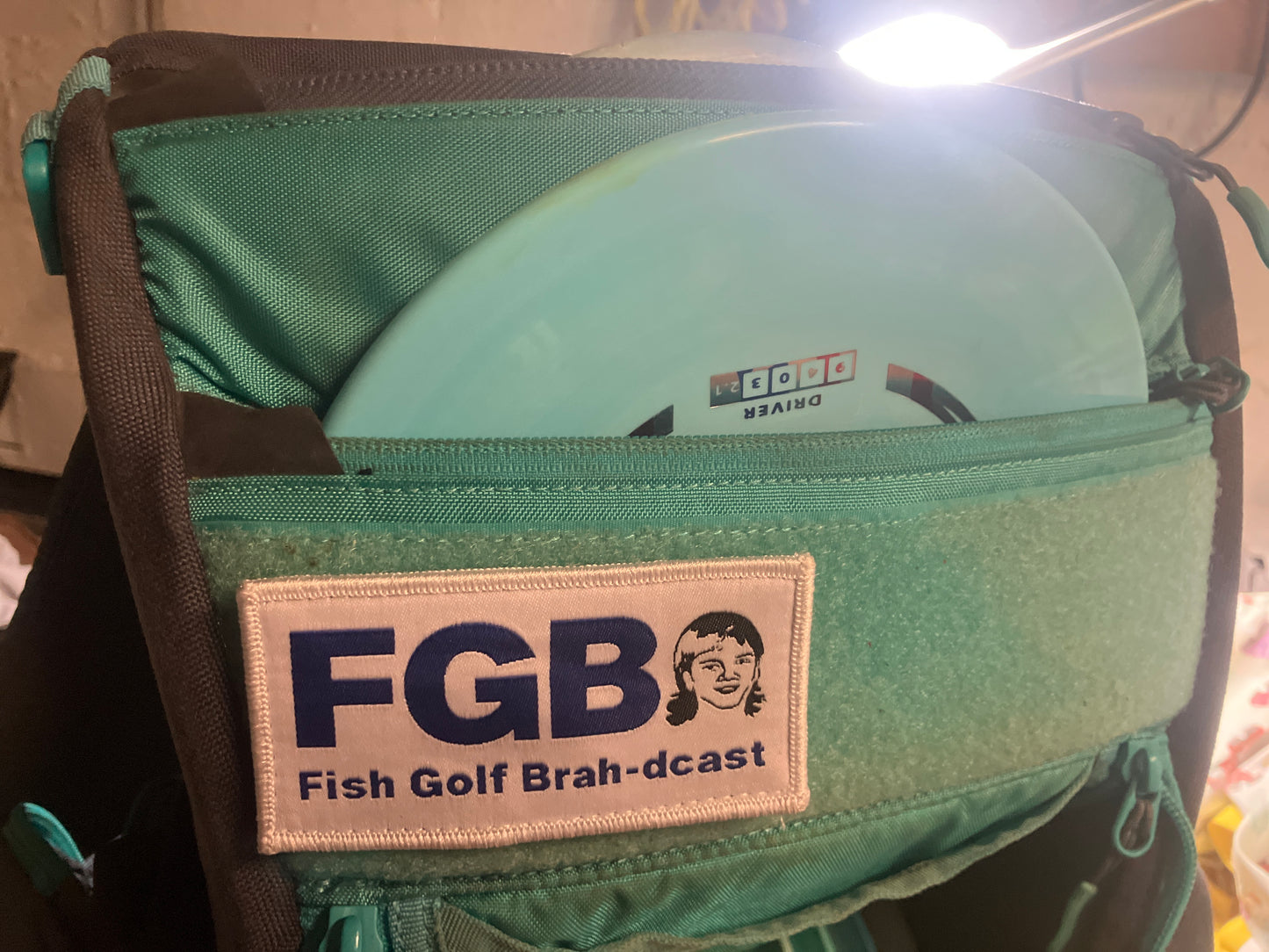 *NEW* Fish Golf Brah-dcast Velcro Patch