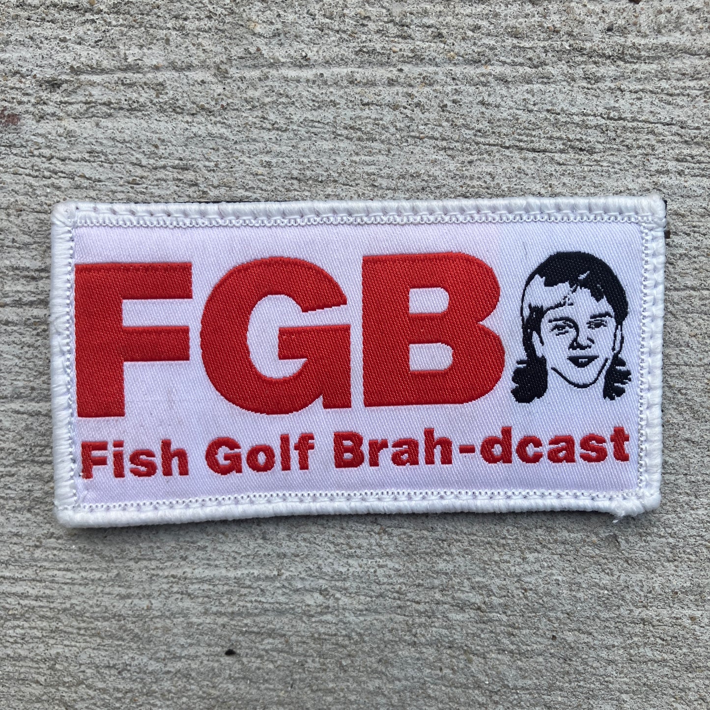 **NEW** Fish Golf Brah-dcast Velcro Patch