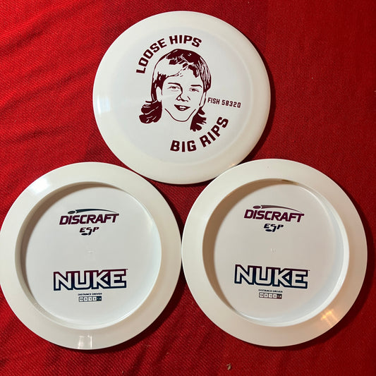 2024 White ESP Nuke, Bottom Stamped -- Fish Tour Fundraiser